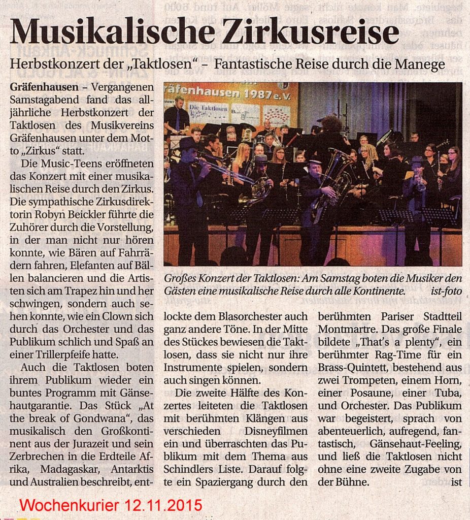 20151112-Wochenkurier-MusikalischeZirkusreise